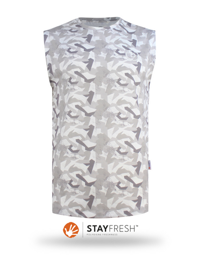 Muscle Tee White Camo