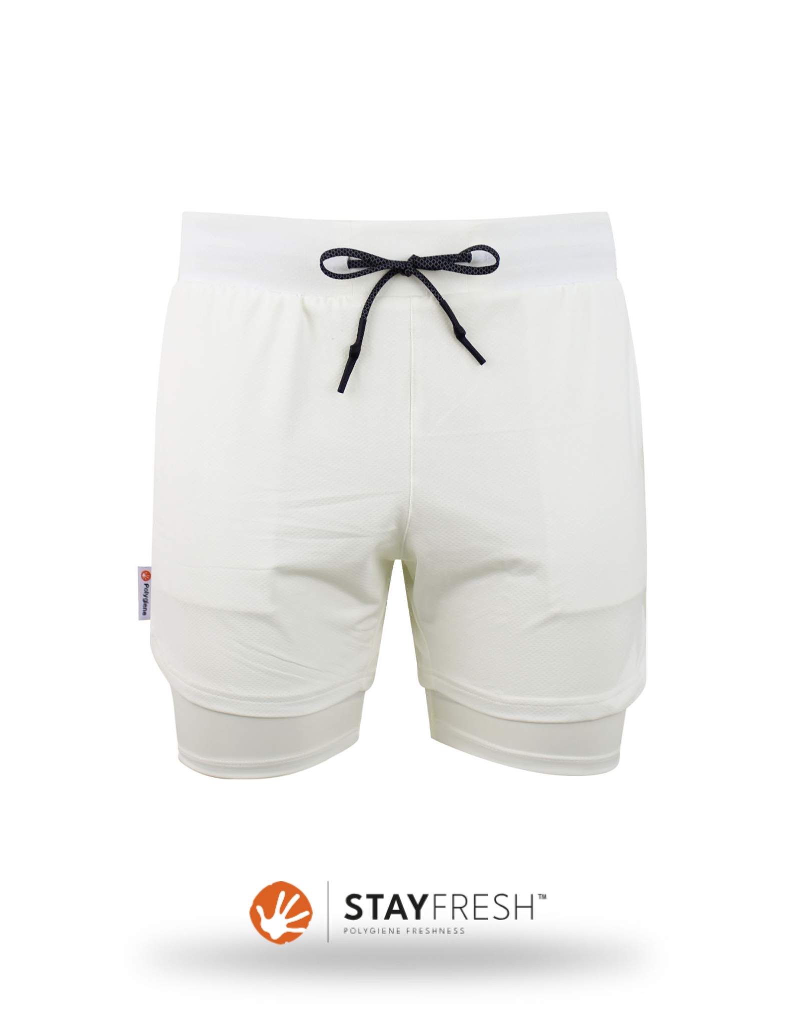 5" Liner Shorts White