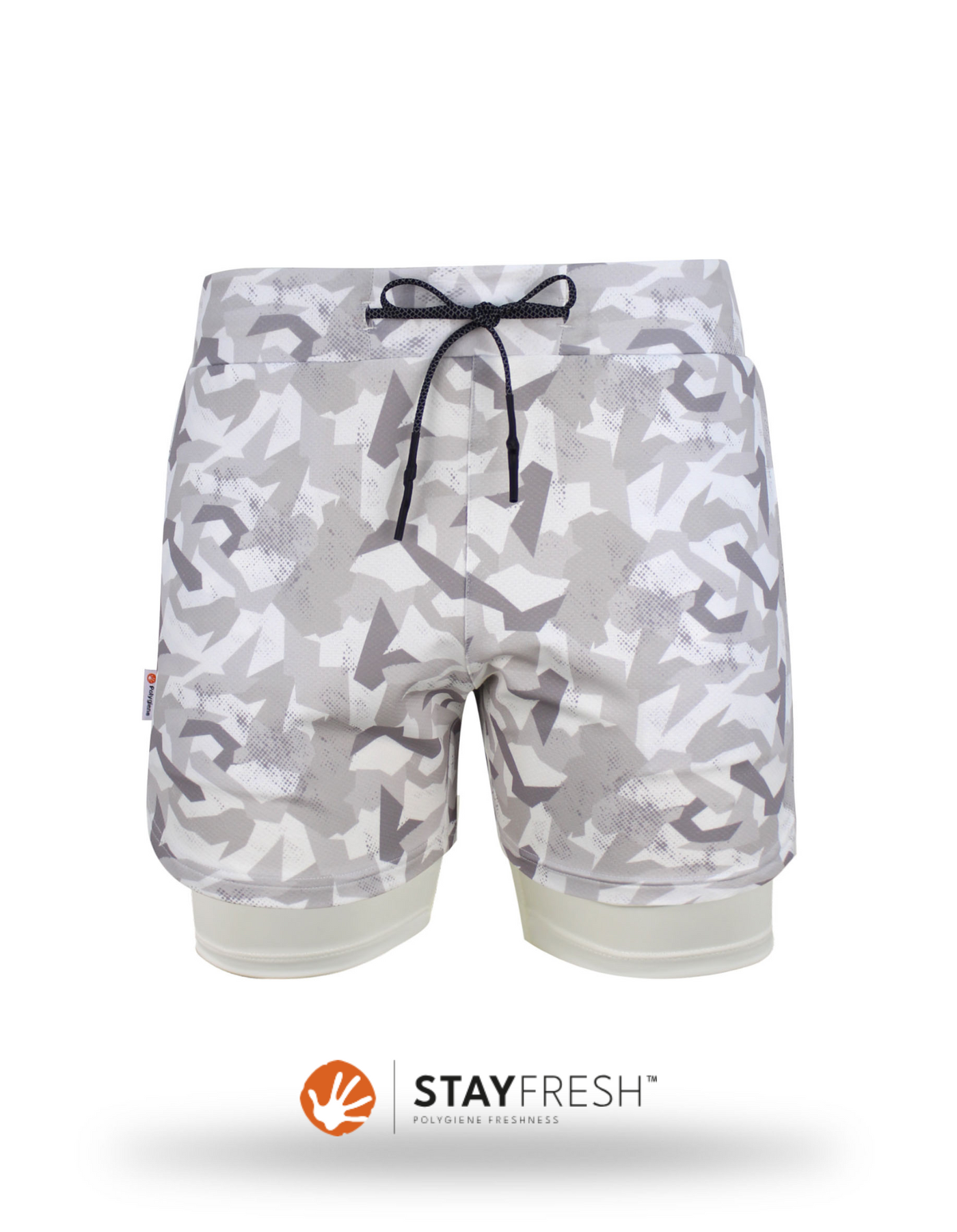5" Liner Shorts White Camo