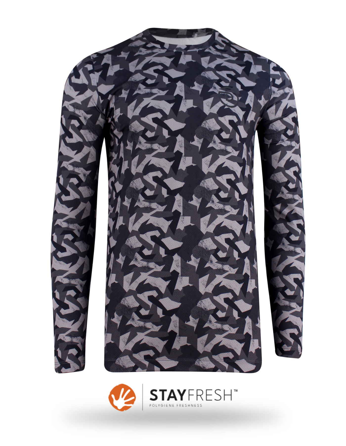 Signature long sleeve Tee Black Camo