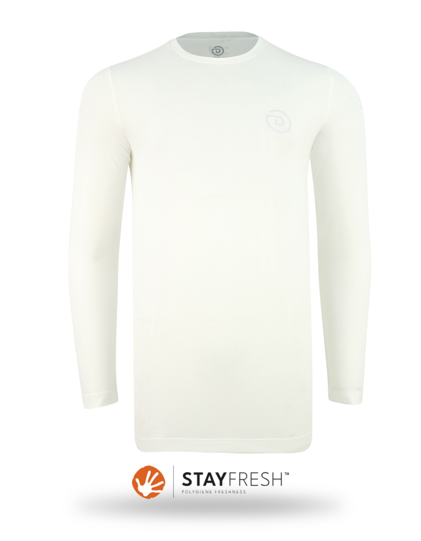 Signature long sleeve Tee White