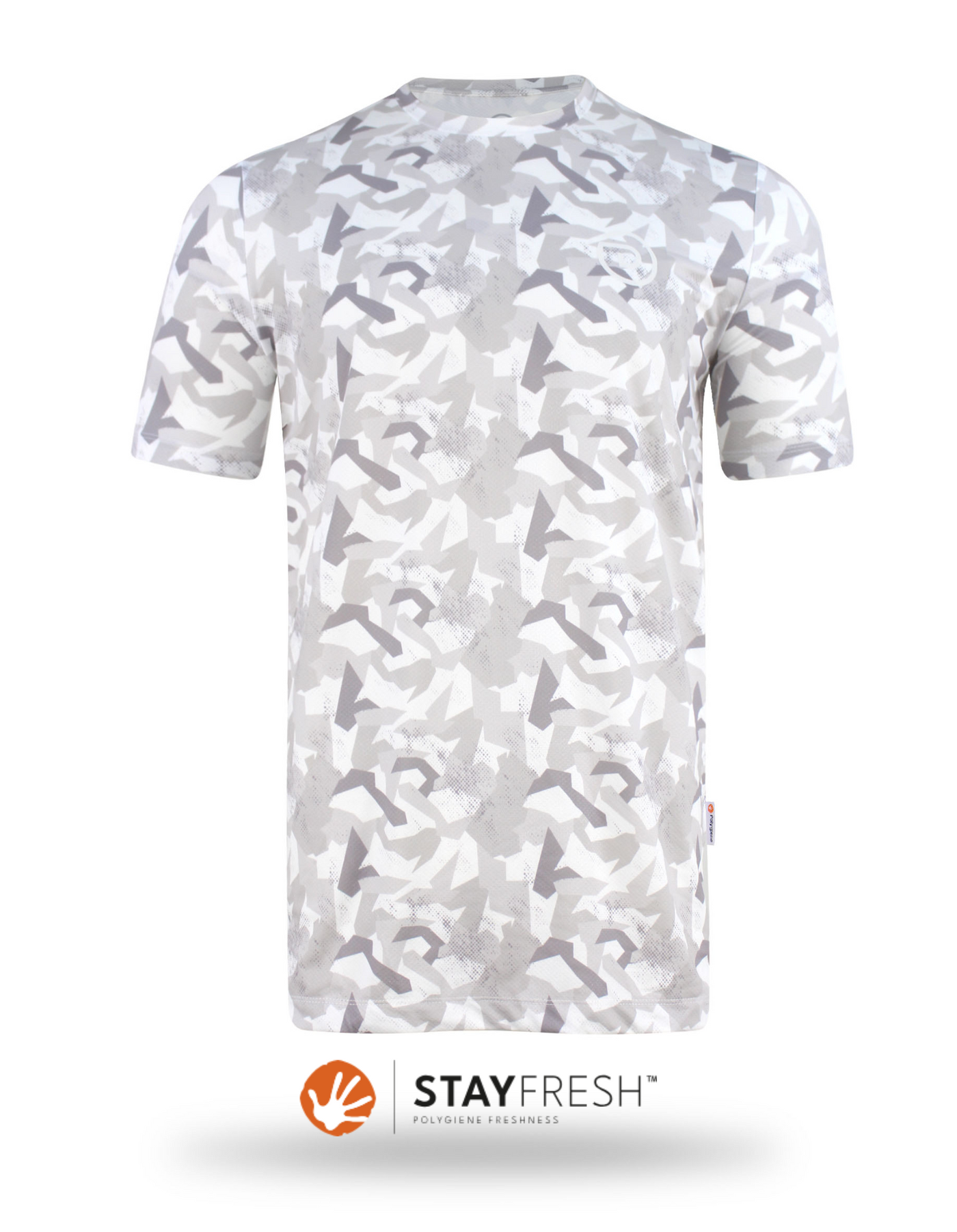 Signature t-shirt vit camo