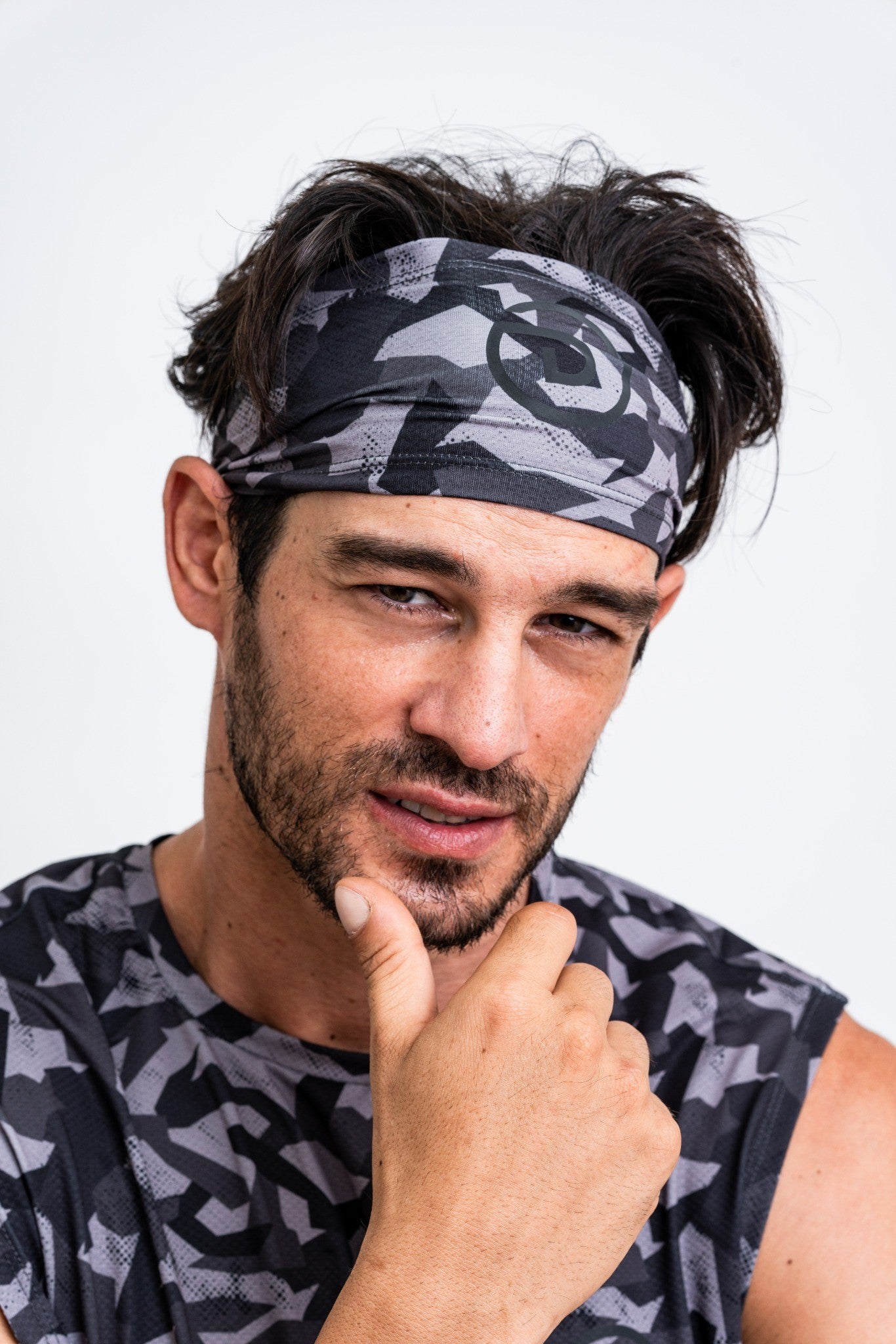 Headband Black Camo