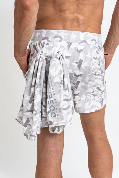 5" Shorts White Camo