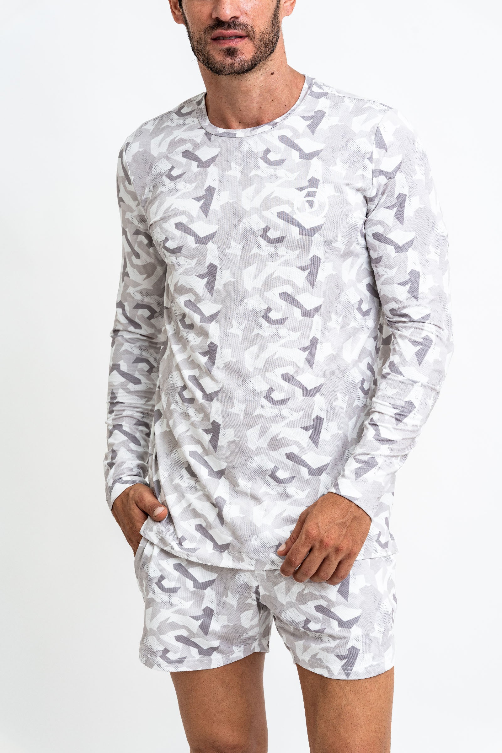 5" Shorts White Camo